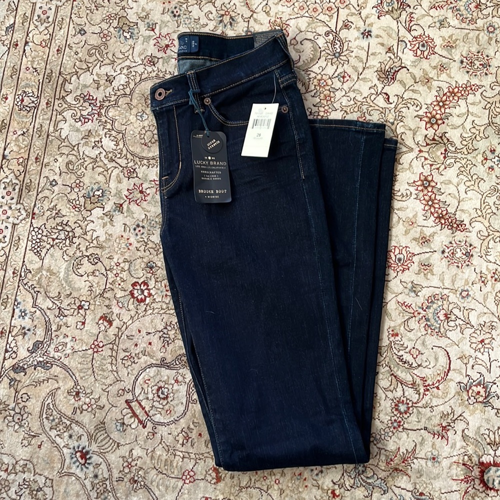 Lucky Jeans Brooke Boot Midrise Jeans NWT Darkest Wash